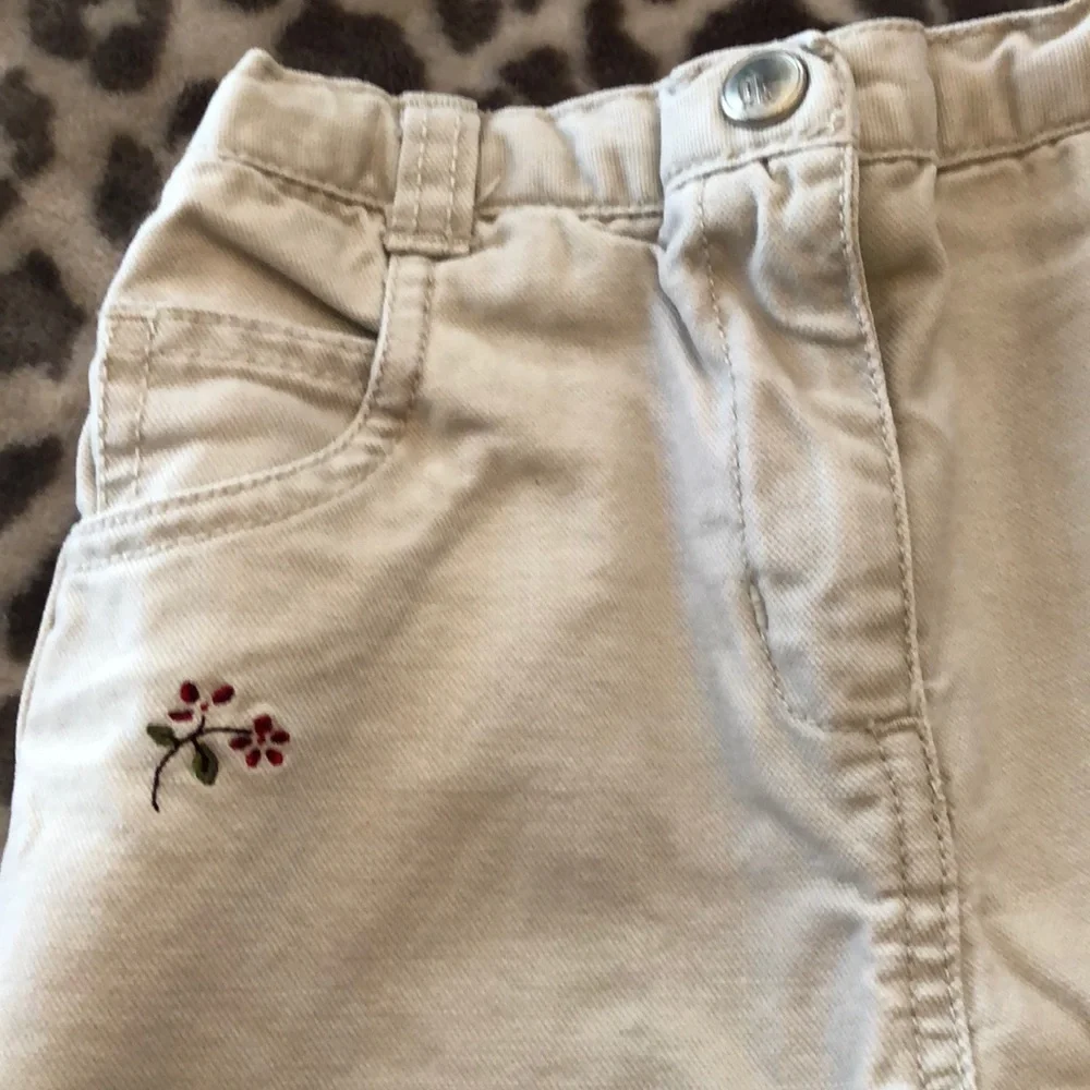 Vintage 2000 Gymboree Embroidered Tan Pants size 24 months Girls